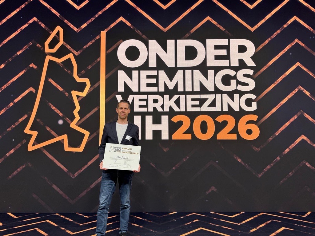Klaas Puul in top 10 bij Ondernemingsverkiezing Noord-Holland